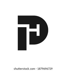 Plantilla de diseño de logotipo de carta PH