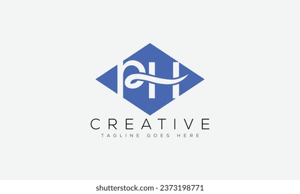 Letter PH logo design template vector illustration