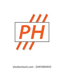 letter PH logo. PH. PH logo design vector illustration for creative company, business, industry

