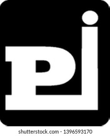Letter PI Logo Vector Modern 