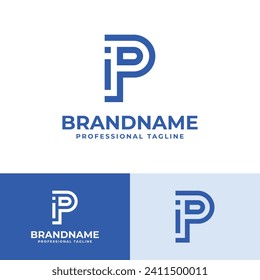 Letter PI Modern Logo, suitable for business with PI or IP initials