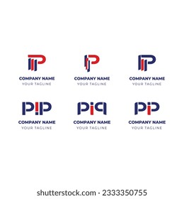 Letter pip logo for your business, transportation logo, Consulting
