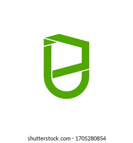 letter pj simple geometric line symbol logo vector