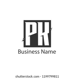 Letter PK Logo Design