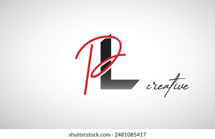 Letter PL Creative Clean Logo Design