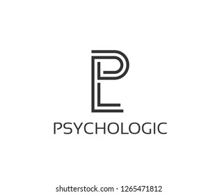 letter pl logo design