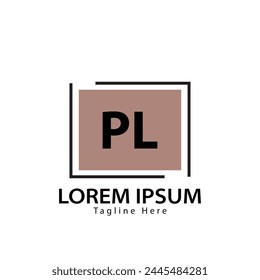 letter PL logo. PL. PL logo design vector illustration for creative company, business, industry
