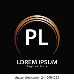 letter PL logo. PL. PL logo design vector illustration for creative company, business, industry
