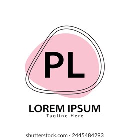 letter PL logo. PL. PL logo design vector illustration for creative company, business, industry
