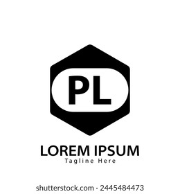 letter PL logo. PL. PL logo design vector illustration for creative company, business, industry
