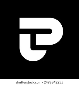 Letter PL or LP creative monogram logo