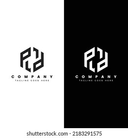 letter pl or lp logo design