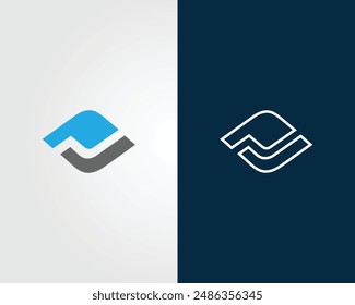 Letter PL or LP logo icon design minimal vector illustration template.