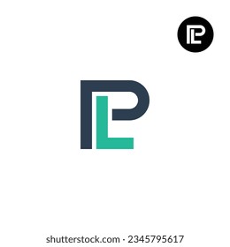 Letter PL LP Monogram Logo Design