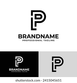 Letter PL Modern Logo, suitable for business with PL or LP initials