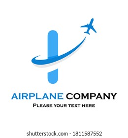 Letter Plane Vector Logo Suitable Traveltransportation Stock Vector ...