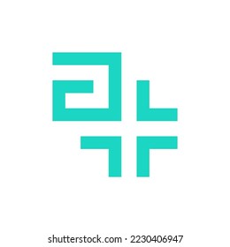 Letter A plus medical logo design