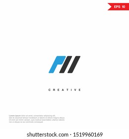 Letter PM modern Logo icon design. Premium Line Alphabet Monogram emblem. Vector graphic design template element. Graphic Symbol for Corporate Business Identity. 