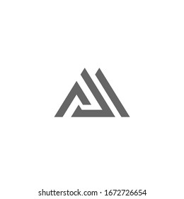 die Kombination des Buchstabens A mit dem Buchstaben P Logo mit M