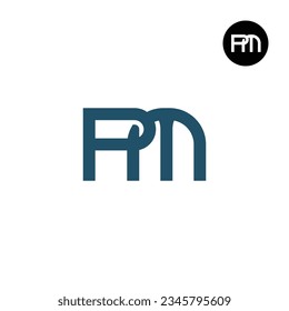 Letter PM Monogram Logo Design