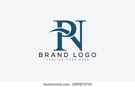 letter PN logo design vector template design for brand.