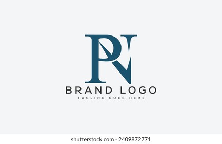 diseño del vector de diseño del logotipo de PN de letra para marca.