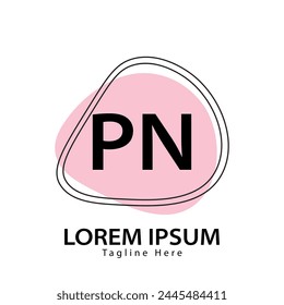 PN-Logo mit Buchstaben. PN. PN Logo Design Vektorillustration für Kreativunternehmen, Unternehmen, Industrie

