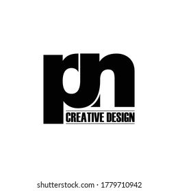Letter PN simple logo icon design vector