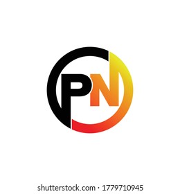 Letter PN simple logo icon design vector