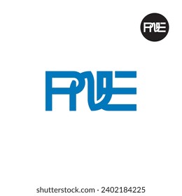Letter PNE Monogram Logo Design
