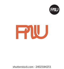 Letter PNU Monogram Logo Design