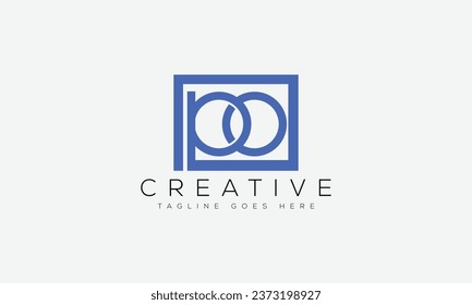 Letter PO logo design template vector illustration