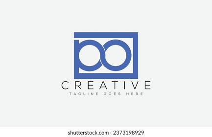 Letter PO logo design template vector illustration