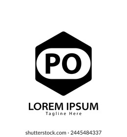 letter PO logo. PO. PO logo design vector illustration for creative company, business, industry
