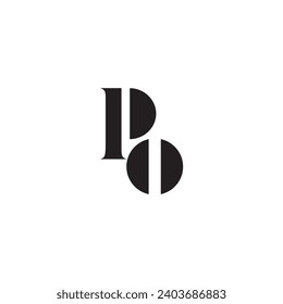 letter PO logo,P logo vector for financial,Po logo vector for financial,letter po logo,t-shirt design.