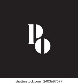 letter PO logo,P logo vector for financial,Po logo vector for financial,letter po logo,t-shirt design.