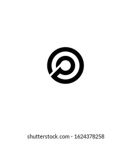 Letter PO monogram logo design vector
