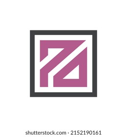 Letter PO or OP logo design element