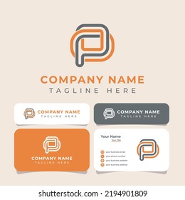 Letter PO or OP Monogram Logo, suitable for any business.