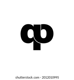 Letter PO simple logo design vector