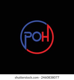 Letter POH creative logo design vector