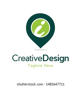 Letter I Point Creative Modern Business Logo