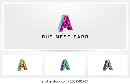 Letter A Polygon Logo