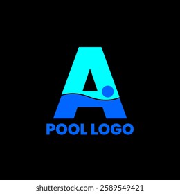 A letter pool logo for company