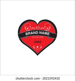 letter poster red romantic  vector illustration design