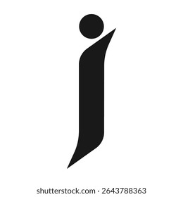 letter i power logo, unique illustration design
