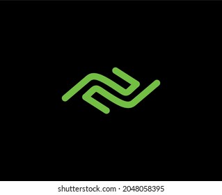 Letter PP line logo design. Linear creative minimal monochrome monogram symbol. Universal elegant vector sign design. Premium business logotype.