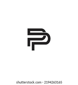 Letter Pp Logo Design Symbols Stock Vector (Royalty Free) 2194263165 ...