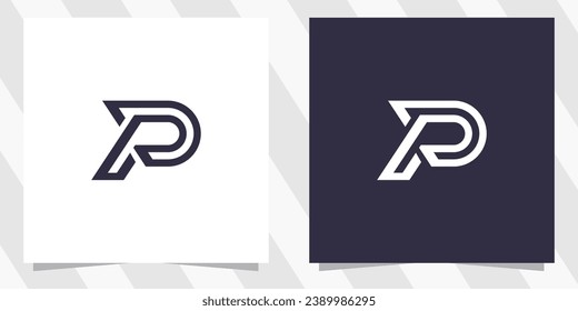 letter pp logo design vector