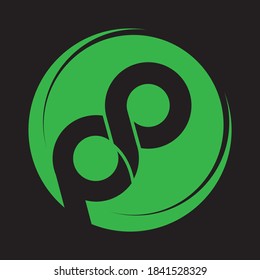 Letter PP logo icon flat and vector design template